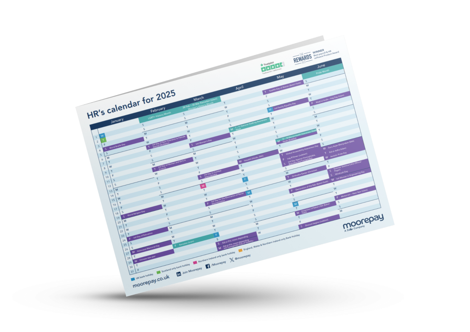 HR Calendar 2025